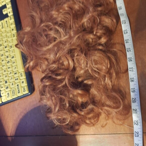 NEW ! Women Wig 23 Inch Heat Resistant Hair Long Curve Wavy Light Golden Blonde